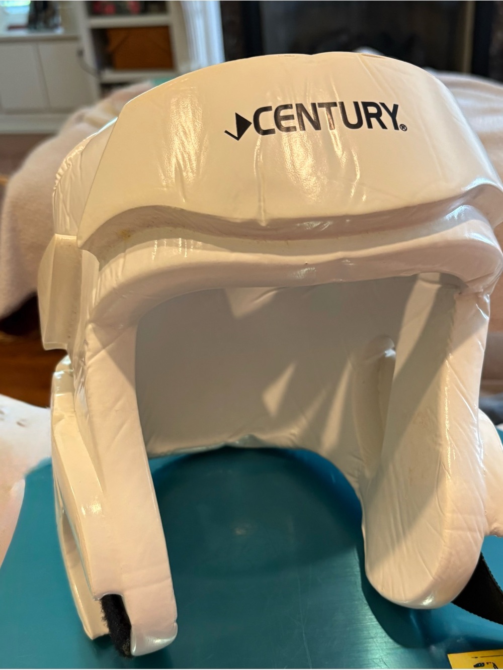 Century martial arts white foam headgear. Adult size medium-lg. pre owned.
